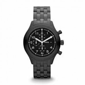 Bracelet de montre Fossil JR1439 Acier inoxydable Noir 20mm