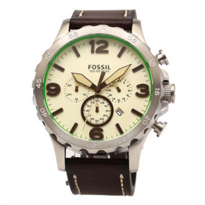 Bracelet de montre Fossil JR1496 Cuir Brun 24mm
