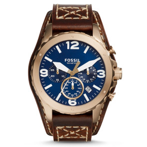 Bracelet de montre Fossil JR1505 Cuir Brun 22mm