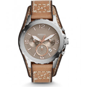 Bracelet de montre Fossil JR1518 Cuir Beige 22mm