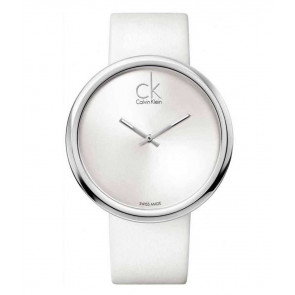Bracelet de montre Calvin Klein KOV23120 / K600000037 Cuir Blanc 22mm