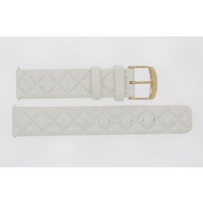 Bracelet de montre Montre intelligente Festina F50002/1 / BC10977 Cuir Blanc 18mm