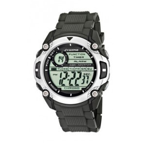 Bracelet de montre Calypso K5577-1 Caoutchouc Gris anthracite 22mm