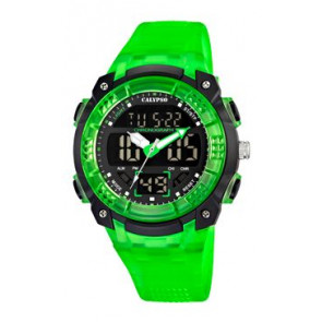 Bracelet de montre Calypso K5601-3 Caoutchouc Vert