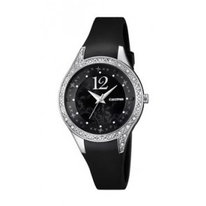 Bracelet de montre Calypso K5660-4 Caoutchouc Noir 16mm
