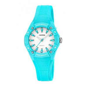 Bracelet de montre Calypso K5675-2 Plastique Turquoise 16mm