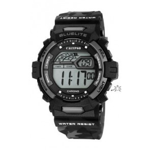 Bracelet de montre Calypso K5693-4 Plastique Noir 27mm