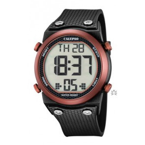 Bracelet de montre Calypso K5705-3 / K5705-1 Plastique Noir 30mm