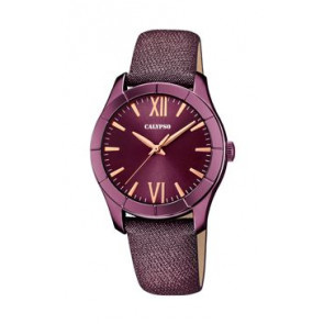 Bracelet de montre Calypso K5718/5 Cuir Pourpre 17mm