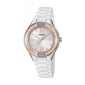Bracelet de montre Calypso K5720-1 Plastique Blanc 12mm
