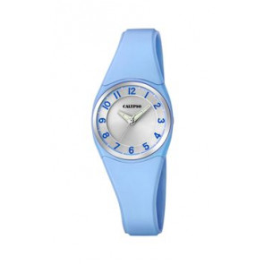 Bracelet de montre Calypso K5726-3 Plastique Bleu clair
