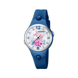 Bracelet de montre Calypso K5783-7 Plastique Bleu