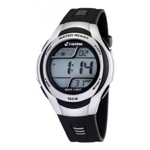 Bracelet de montre Calypso K6055-1 Plastique Noir 16mm