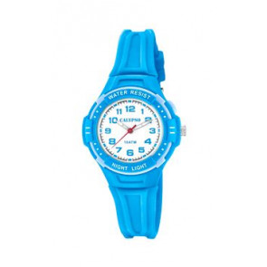 Bracelet de montre Calypso K6070-3 Caoutchouc Bleu