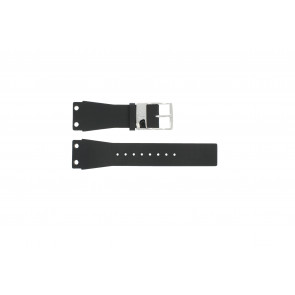 Bracelet de montre K7547100 / K600060218 Cuir/Plastique Noir 25mm