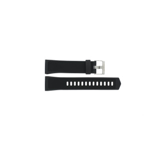 Bracelet de montre Montre intelligente Calypso K8502-4 Caoutchouc Noir 13mm