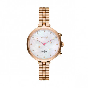 Bracelet de montre Montre intelligente Kate Spade New York KST23206 Acier Rosé 12mm