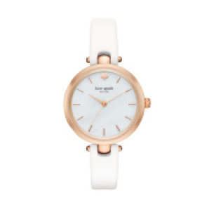 Bracelet de montre Kate Spade New York KSW1280 Cuir Blanc 5mm