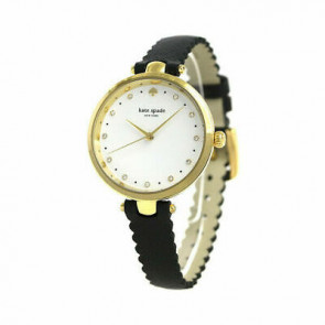Bracelet de montre Kate Spade New York KSW1356 Cuir Noir 12mm