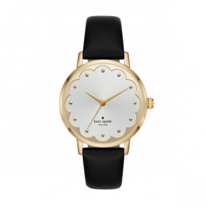 Bracelet de montre Kate Spade New York KSW9018 Cuir Noir 16mm