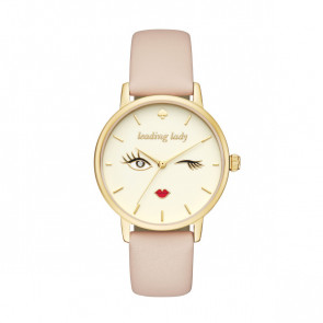 Bracelet de montre Kate Spade New York KSW9025 Cuir Rose 16mm