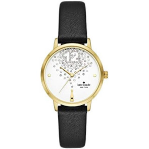Bracelet de montre Kate Spade New York KSW9043 Cuir Noir 16mm
