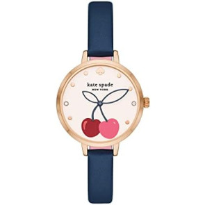 Bracelet de montre Kate Spade New York KSW9057 Cuir Bleu 10mm