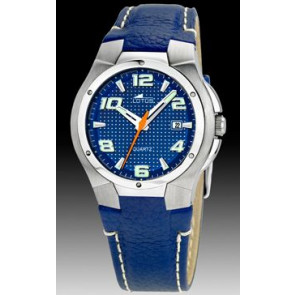 Bracelet de montre Lotus 15382-2 Cuir Bleu 13mm