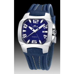 Bracelet de montre Lotus 15507-3 Cuir Bleu 18mm