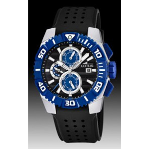 Bracelet de montre Lotus 15778-D Caoutchouc Noir 26mm