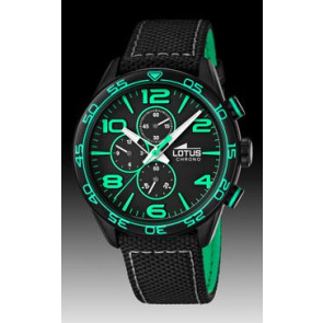 Bracelet de montre Lotus 15780-4 Cuir Noir
