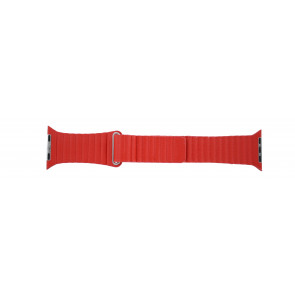 Apple (modèle de remplacement) bracelet de montre LS-AB-110 Cuir Rouge 42mm 