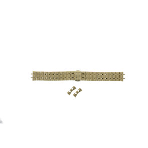 Bracelet de montre Seiko SXB434P1 / 7N89-0AY0 / M0Z6111K0 Acier Plaqué or 16mm