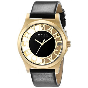 Bracelet de montre Marc by Marc Jacobs MBM1246 Cuir Noir 20mm