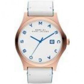 Bracelet de montre Marc by Marc Jacobs MBM1249 Cuir Blanc 22mm