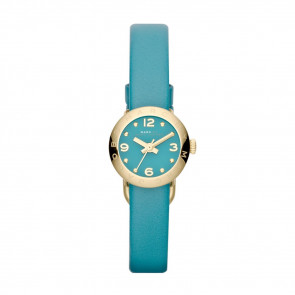 Bracelet de montre Marc by Marc Jacobs MBM1253 Cuir Turquoise 10mm