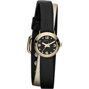 Bracelet de montre Marc by Marc Jacobs MBM1257 Cuir Noir 10mm