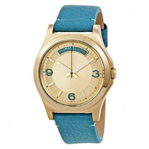 Bracelet de montre Marc by Marc Jacobs MBM1263 Cuir Turquoise 20mm