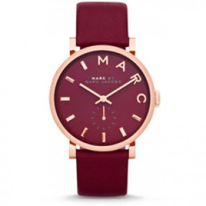 Bracelet de montre Marc by Marc Jacobs MBM1271 Cuir Rouge 14mm