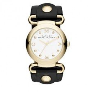 Bracelet de montre Marc by Marc Jacobs MBM1304 Cuir Noir 30mm