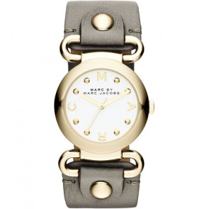 Bracelet de montre Marc by Marc Jacobs MBM1308 Cuir Gris 24mm