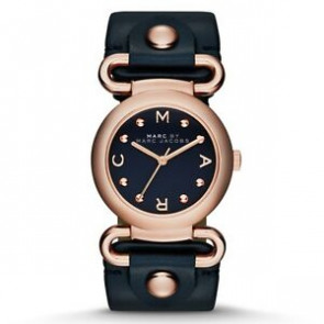 Bracelet de montre Marc by Marc Jacobs MBM1334 Cuir Bleu 24mm
