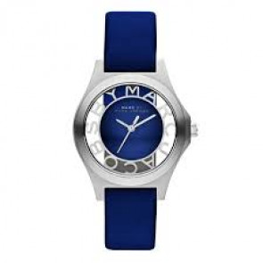 Bracelet de montre Marc by Marc Jacobs MBM1337 Cuir Bleu 16mm