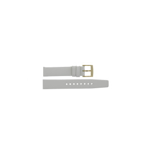 Bracelet de montre Marc by Marc Jacobs MBM1339 Cuir Blanc 16mm