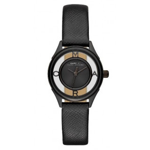 Bracelet de montre Marc by Marc Jacobs MBM1384 Cuir Noir 12mm
