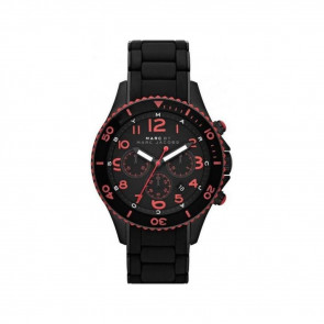 Bracelet de montre Marc by Marc Jacobs MBM2585 Silicone Noir 22mm