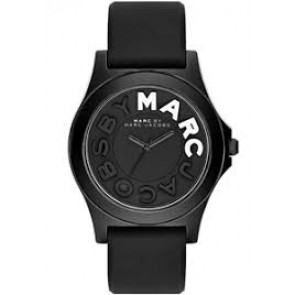 Bracelet de montre Marc by Marc Jacobs MBM4025 Silicone Noir 21mm