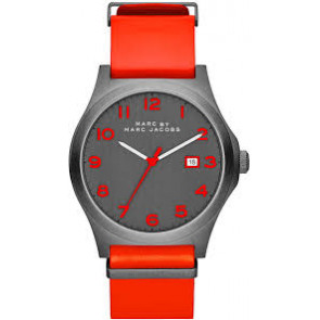 Bracelet de montre Marc by Marc Jacobs MBM5060 Cuir Rouge 22mm