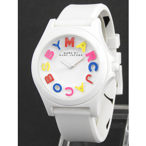 Bracelet de montre Marc by Marc Jacobs MBM8660 Silicone Blanc 20mm