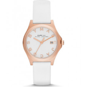 Bracelet de montre Marc by Marc Jacobs MBM9057 Cuir Blanc 14mm